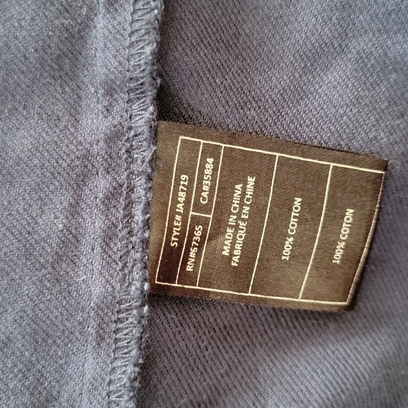 Jack Long Sleeve Ruffled Shirt Dress Size Large Blue - Picture 5 of 5